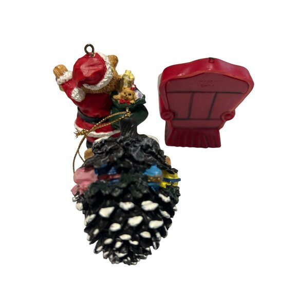 Assorted Christmas Bear & Santa Ornaments, Bundle of 5 - Picture 9 of 9